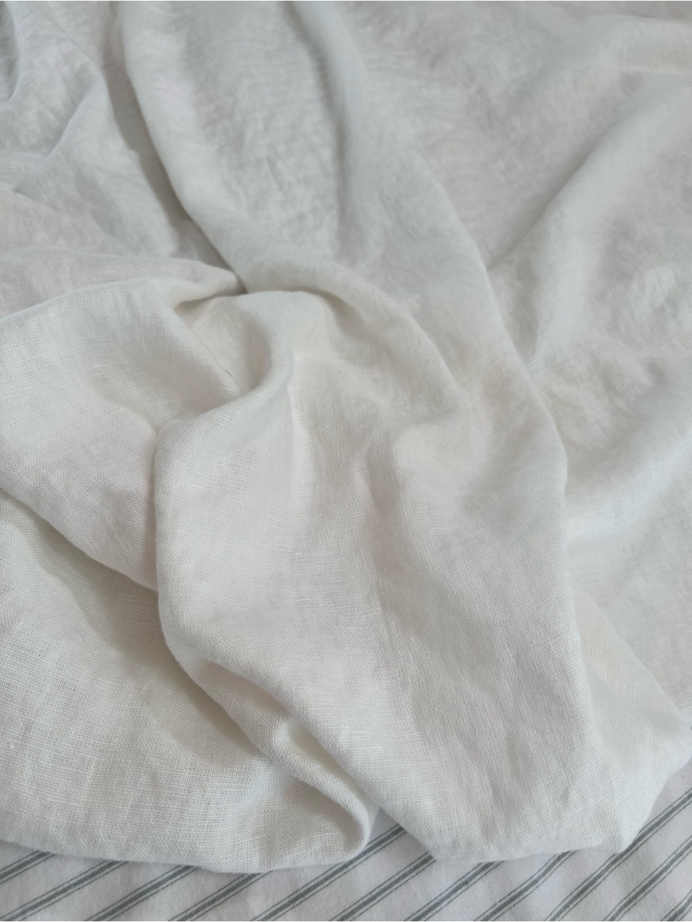 Rustic Natural Linen Box Spring Cover size Queen - Picture 12 of 13